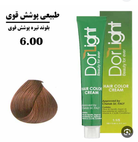 رنگ موی بلوند تیره پوشش قوی 6.00 دورلایت 100 میل