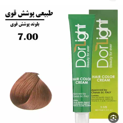 رنگ موی بلوند پوشش قوی 7.00 دورلایت 100 میل
