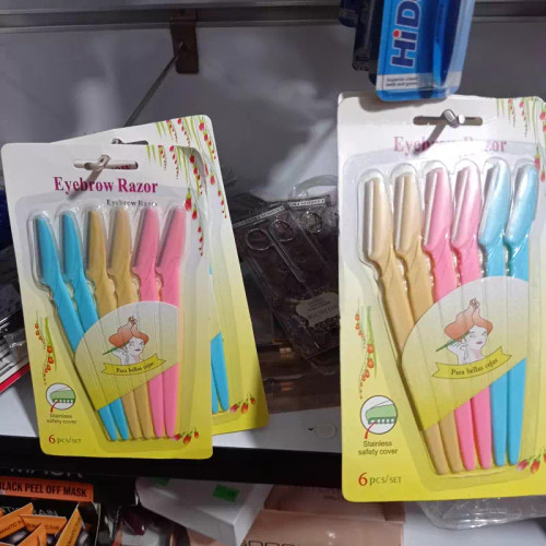 تیغ ابرو 6 عددی مارک Eyebrow Razor در سه رنگ