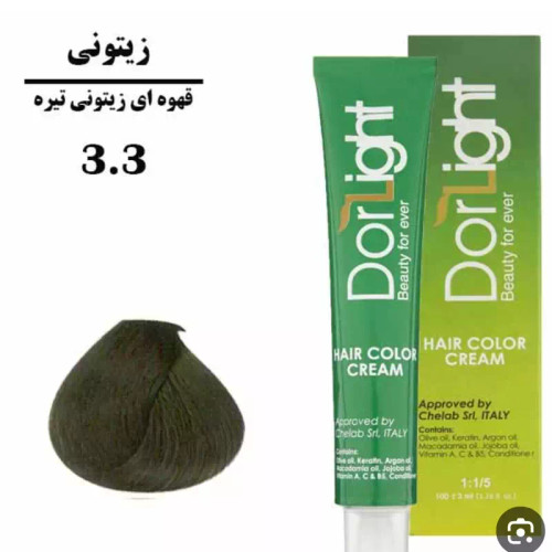 رنگ موی قهوه ای زیتونی تیره 3.3 دورلایت 100 میل
