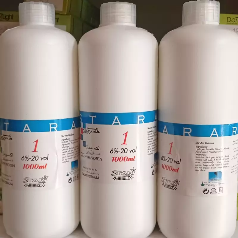 اکسیدان یک لیتری استار آرا شماره 6 درصد ضد زردی