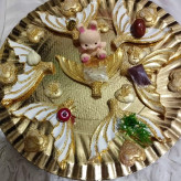 هفت سین با قالب پودر سنگ هنری با طرح دم ماهی و خوشکل